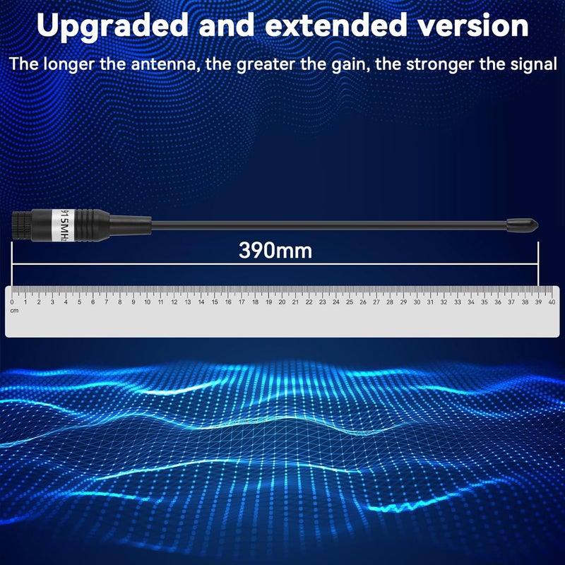 MakerHawk Meshtastic LoRa Antenna 915MHz 10dBi Gain - Long Range Soft Whip with SMA Male Connector + 15cm Extension Cable for Meshtastic LoRa Maker ESP32 V3 Development Board (Enhanced Version, 39cm) - Image 2